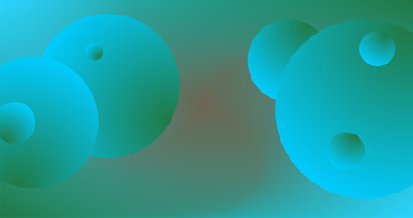 Gradient Abstract background with blue and brown balls Vector illustration Wallpaper design