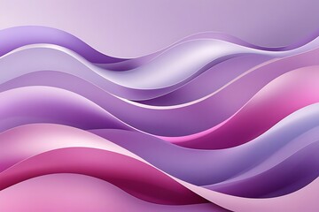 Abstract Wavy Layers in Purple and Pink Tones waves