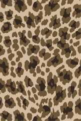 Leopard skin pattern, animal leather seamless design