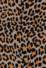 Leopard skin pattern, animal leather seamless design