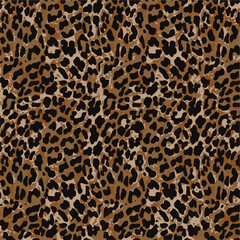 Leopard skin pattern, animal leather seamless design