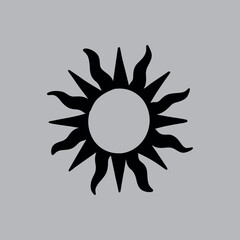 sun silhouette drawing