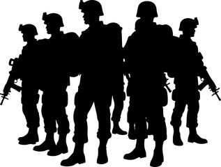 Soldiers  soldiers, military, army, vector bundle