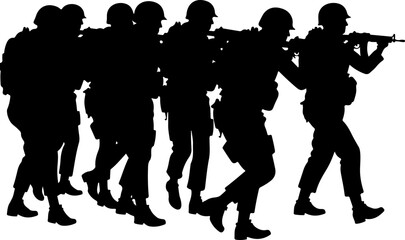 Soldiers  soldiers, military, army, vector bundle