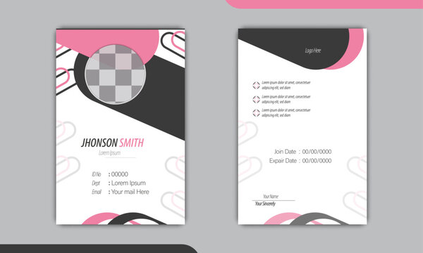 Modern Staff and office Id Card Design Template