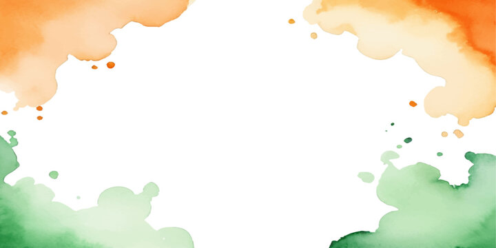 independence day and republic day tri water color background, 26jan, 15 august, vector , PNG, file