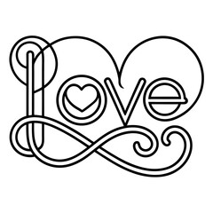 vector illustration of a love