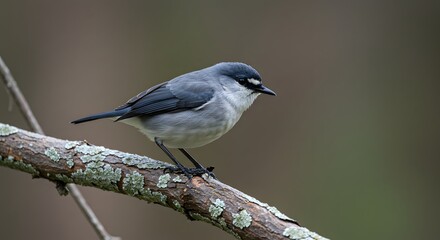Close-Up of a Beautiful Bird Perched on a Branch in Nature