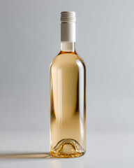 Fototapeta premium Elegant White Wine Bottle isolated On White — Minimalist Product Shot