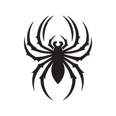 spider vector silhouette clip art logo design illustration collections