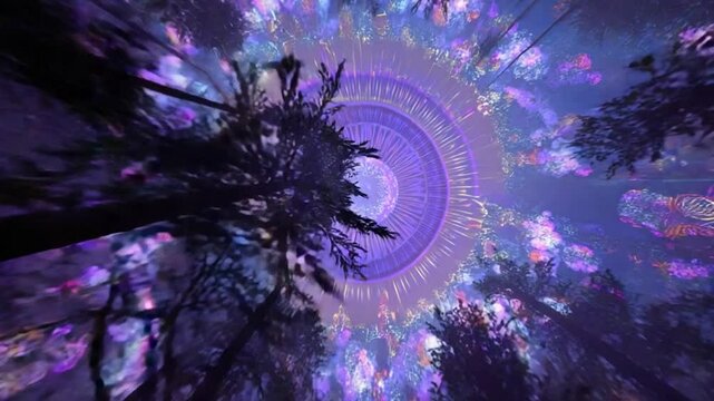 サイケデリック都市幻想｜音と幾何学が共鳴する電脳トランス・ループ4K