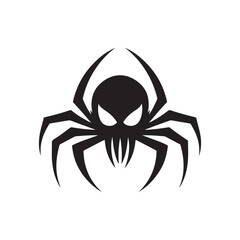 spider vector silhouette clip art logo design illustration collections