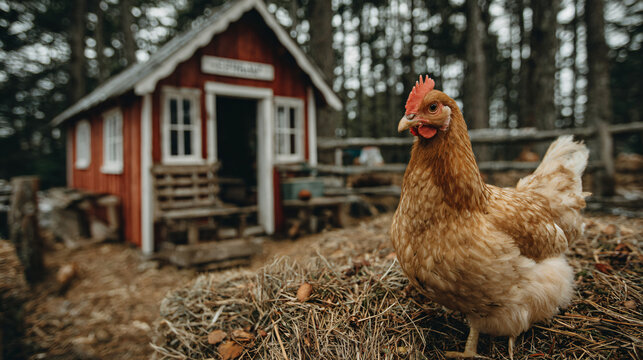 Explore this delightful backyard chicken coop a perfect dwelling for happy hens ensuring a sustainable source of wholesome fresh eggs