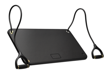 Exercise mat with integrated resistance bands for home workouts