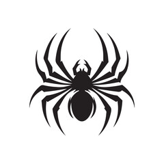 spider vector silhouette clip art logo design illustration collections