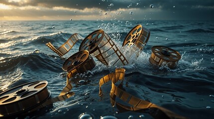 old movies overboard, created by ia