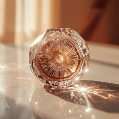 diamond ring on a white background, Generative Ai