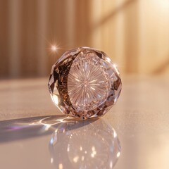 diamond ring on a white background, Generative Ai