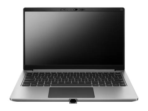 Business laptop with a full-size Ethernet port and privacy shutter for video conferencing