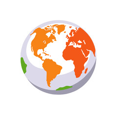 Fototapeta premium Global-Map-World-Globe-Image-Colorful-World-Map-Illustration