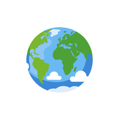 Naklejka premium Earth Image-World Map-Planet Earth-Beautiful Planet-Global Image-World Map Illustration-Earth Globe-Colorful Planet-Our Planet Earth