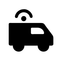 Driverless car icon vector illustration