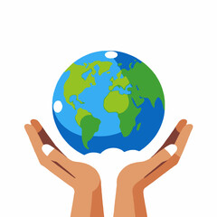 Earth in Our Hands-A Symbol of Global Responsibility-Promoting Environmental Awareness-Sustainable Future for Generations-Caring for Planet Earth-Protecting Our Environment