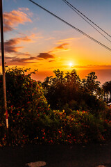 Atardecer en la Corujera, Isla de Tenerife.