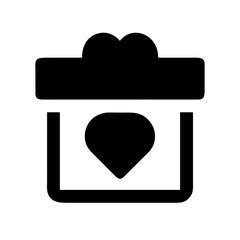 Gift of love icon vector illustration