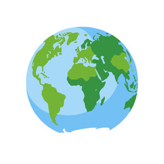 Fototapeta premium Globe Illustration-World Map Depicting Continents-Geography and Cartography Image-Earth Day Concept-Educational Resource-Worldwide Representation