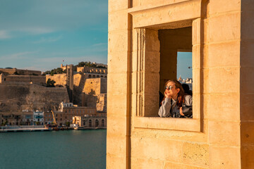 Famous guard tower of Malta