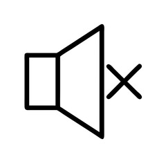 Mute icon vector illustration
