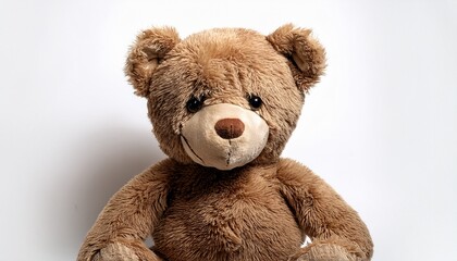 Obraz premium worn teddy bear on white background