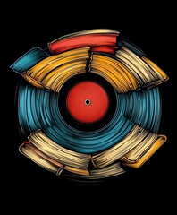 Isolated Compact Disc and DVD Storage Technology on White Background