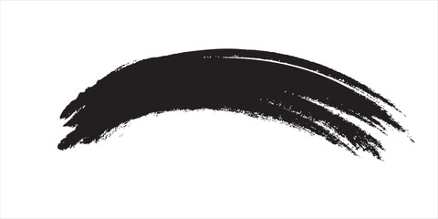 Brush strokes templates, vector grunge paintbrush
