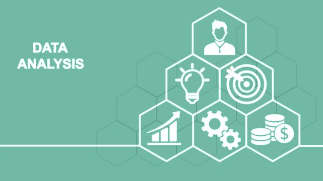 Internet, business, Technology and network concept. Data Analysis for Business and Finance Concept. Information report for digital business strategy. Virtual button.