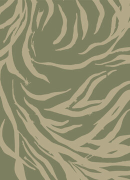 Seamless zebra skin pattern with isolated abstract hand drawn art wild leopard animal tiger skin background elements in black and white colors.Leopard , zebra and tiger mix furry skin seamless pattern