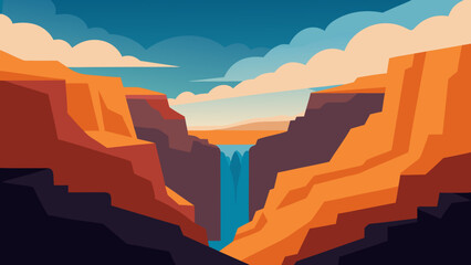 Grand Canyon National Park, Arizona, USA: a scenic landscape of red rock mountains and vast desert skies