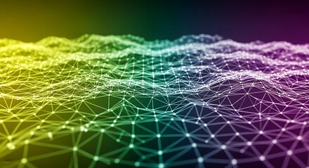 Abstract Digital Waves & Network Backgrounds - High-Resolution Futuristic Textures for Technology, AI, and Data Visualization Projects