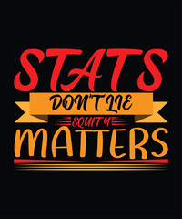 Bold stats typography artwork with motivational message in eye catching vintage style layout