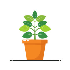 Obraz premium Basil Food Icon Isolated on a Transparent Background 
