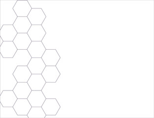 hexagons pattern, background, vector, minimalism