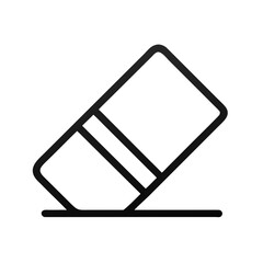 Eraser tool with a subtle shadow effect rubber stationery