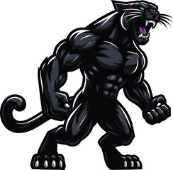 Obraz premium A Panther Vector clipart illustration