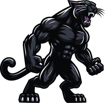 A Panther Vector clipart illustration