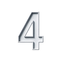 number 4 transparent background png