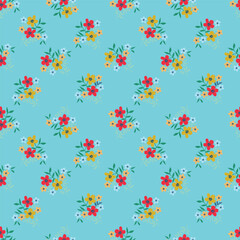 seamless pattern with flowers