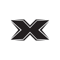 Obraz premium Arrow shape Creative letter X modern unique logo