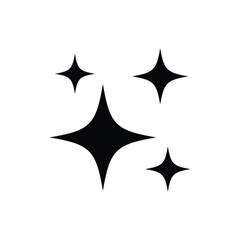 Star sparkle shine icon. clean icon vector isolated on white background