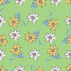 Fototapeta premium seamless pattern with flowers